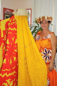 Béatrice Le Gayic, présidente de l’association Te api niu o te tifaifai.