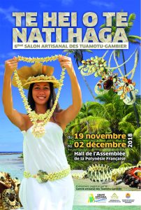 134 - Actus - AFFICHE-SALON-ARTISANAL-TUAMOTU-GAMBIER-2018
