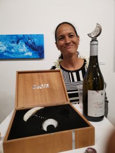 1 Rava présente son oeuvre au diplôme- photo CMa