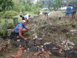 nettoyage Taputapuatea collégiens Karl TAVAEARII, agent DCP (28-05-2020)