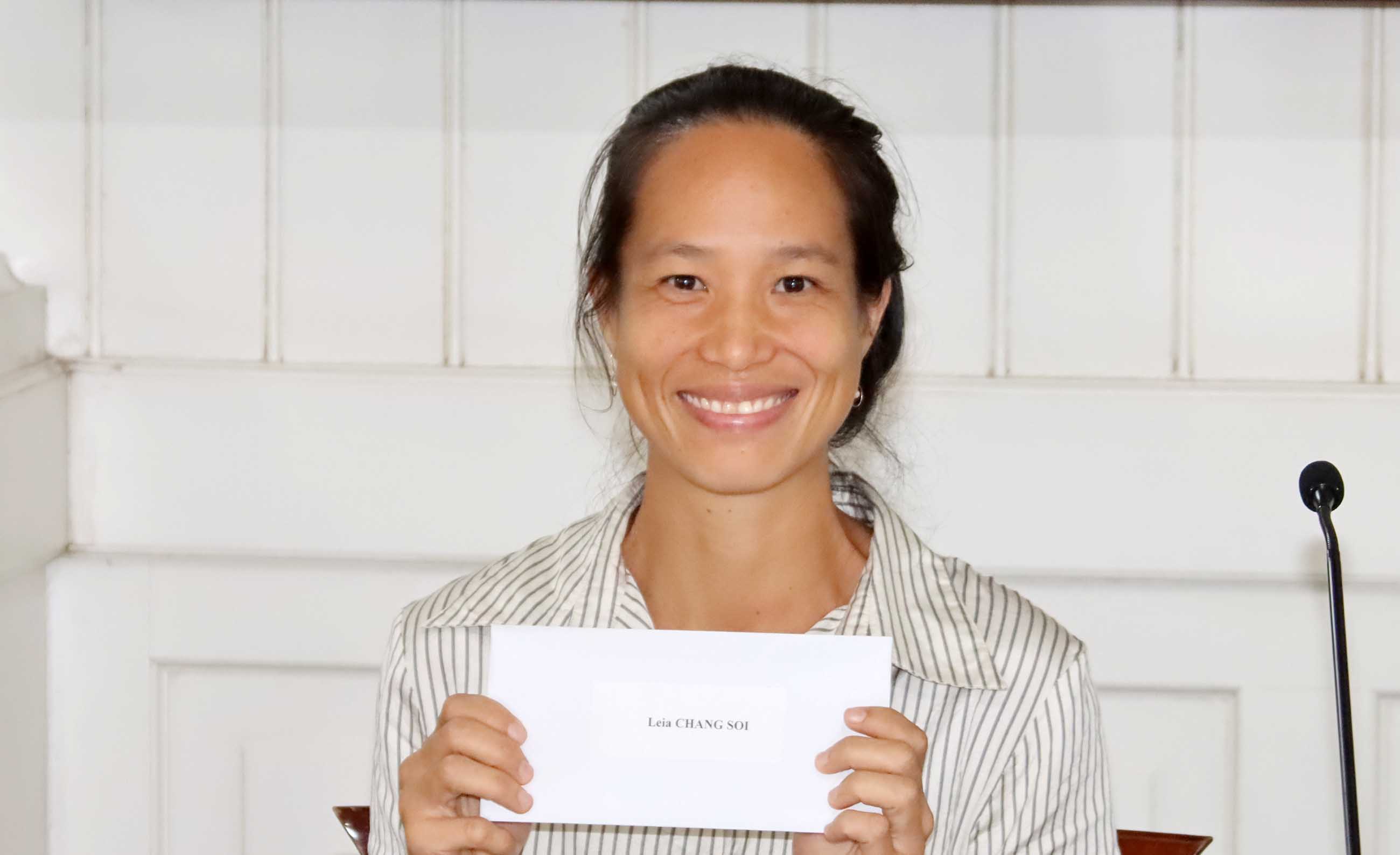 billet Leia Chang Soi crédit présidence de la polynésie française