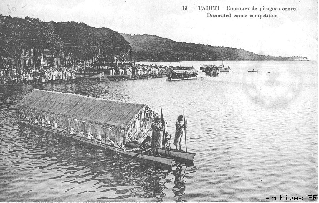 © SPAA_tahiti concours de pirogues ornées